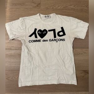 Comme des Garçons White Graphic T-Shirt